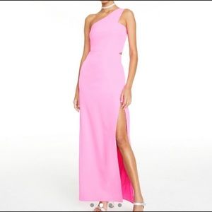 Aidan by Aidan mattox pink prom maxi dress